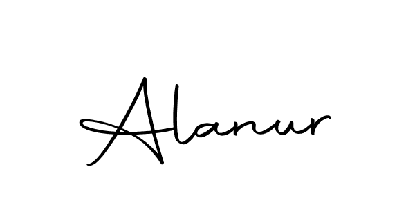 Design your own signature with our free online signature maker. With this signature software, you can create a handwritten (Autography-DOLnW) signature for name Alanur. Alanur signature style 10 images and pictures png