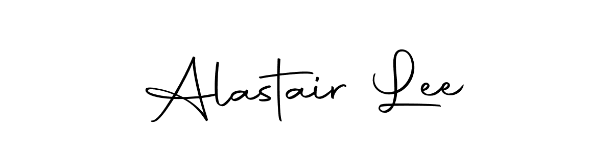 How to make Alastair Lee name signature. Use Autography-DOLnW style for creating short signs online. This is the latest handwritten sign. Alastair Lee signature style 10 images and pictures png