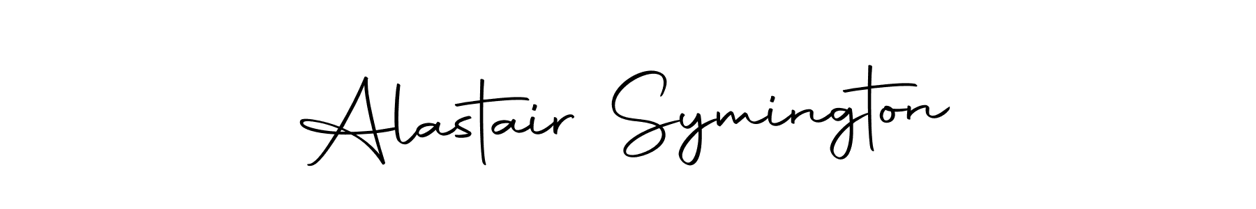 You should practise on your own different ways (Autography-DOLnW) to write your name (Alastair Symington) in signature. don't let someone else do it for you. Alastair Symington signature style 10 images and pictures png
