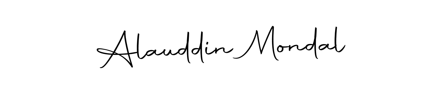 Create a beautiful signature design for name Alauddin Mondal. With this signature (Autography-DOLnW) fonts, you can make a handwritten signature for free. Alauddin Mondal signature style 10 images and pictures png