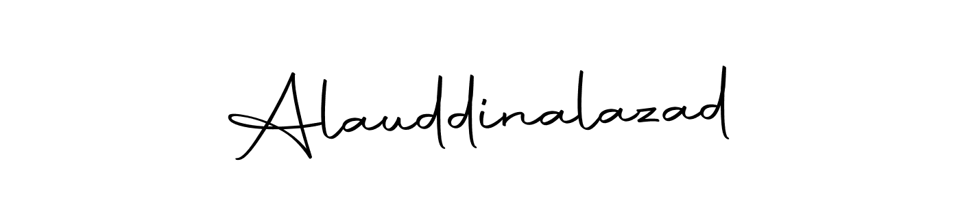 How to make Alauddinalazad name signature. Use Autography-DOLnW style for creating short signs online. This is the latest handwritten sign. Alauddinalazad signature style 10 images and pictures png