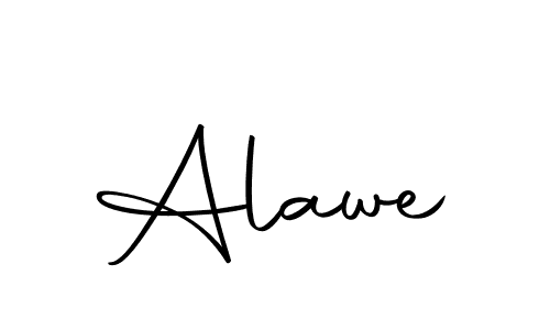 How to make Alawe name signature. Use Autography-DOLnW style for creating short signs online. This is the latest handwritten sign. Alawe signature style 10 images and pictures png