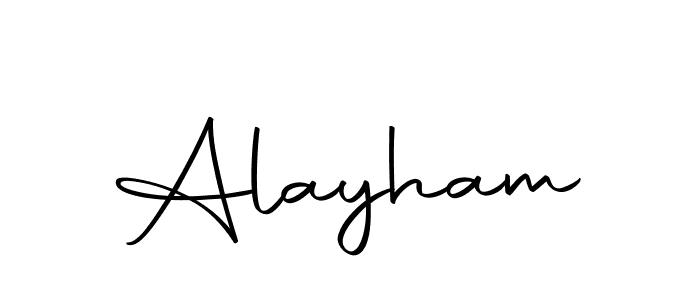Create a beautiful signature design for name Alayham. With this signature (Autography-DOLnW) fonts, you can make a handwritten signature for free. Alayham signature style 10 images and pictures png