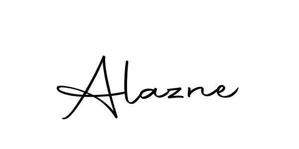 Use a signature maker to create a handwritten signature online. With this signature software, you can design (Autography-DOLnW) your own signature for name Alazne. Alazne signature style 10 images and pictures png