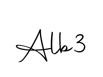 The best way (Autography-DOLnW) to make a short signature is to pick only two or three words in your name. The name Alb3 include a total of six letters. For converting this name. Alb3 signature style 10 images and pictures png