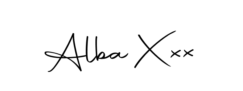 Design your own signature with our free online signature maker. With this signature software, you can create a handwritten (Autography-DOLnW) signature for name Alba Xxx. Alba Xxx signature style 10 images and pictures png