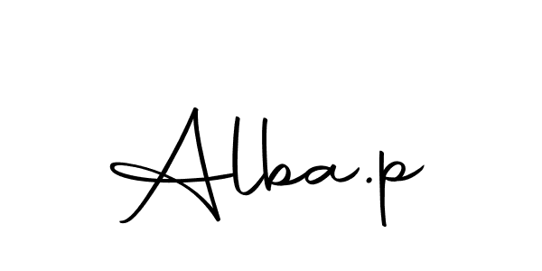 if you are searching for the best signature style for your name Alba.p. so please give up your signature search. here we have designed multiple signature styles  using Autography-DOLnW. Alba.p signature style 10 images and pictures png