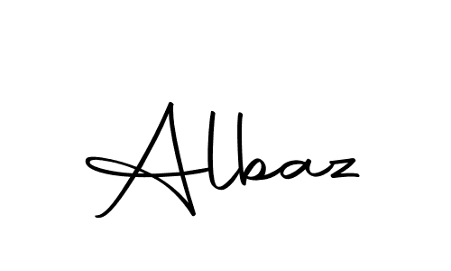 Use a signature maker to create a handwritten signature online. With this signature software, you can design (Autography-DOLnW) your own signature for name Albaz. Albaz signature style 10 images and pictures png