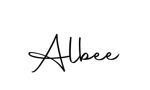 Create a beautiful signature design for name Albee. With this signature (Autography-DOLnW) fonts, you can make a handwritten signature for free. Albee signature style 10 images and pictures png