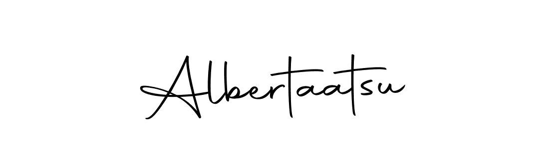 Design your own signature with our free online signature maker. With this signature software, you can create a handwritten (Autography-DOLnW) signature for name Albertaatsu. Albertaatsu signature style 10 images and pictures png