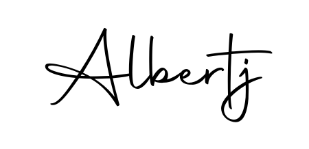 Discover how Albertj looks in an executive cursive font (Autography-DOLnW). Perfect for legal documents, invoices, and certificates. Albertj signature style 10 images and pictures png
