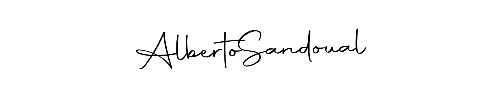 This is the best signature style for the Alberto  Sandoual name. Also you like these signature font (Autography-DOLnW). Mix name signature. Alberto  Sandoual signature style 10 images and pictures png