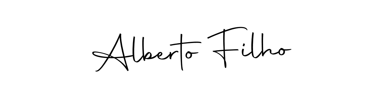 The best way (Autography-DOLnW) to make a short signature is to pick only two or three words in your name. The name Alberto Filho include a total of six letters. For converting this name. Alberto Filho signature style 10 images and pictures png