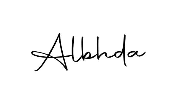 Create a beautiful signature design for name Albhda. With this signature (Autography-DOLnW) fonts, you can make a handwritten signature for free. Albhda signature style 10 images and pictures png