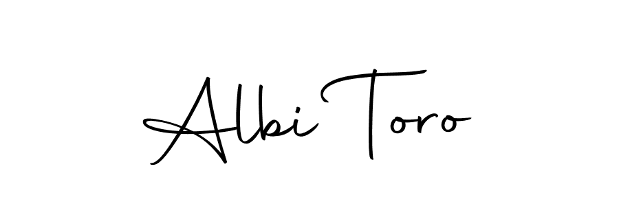 if you are searching for the best signature style for your name Albi Toro. so please give up your signature search. here we have designed multiple signature styles  using Autography-DOLnW. Albi Toro signature style 10 images and pictures png