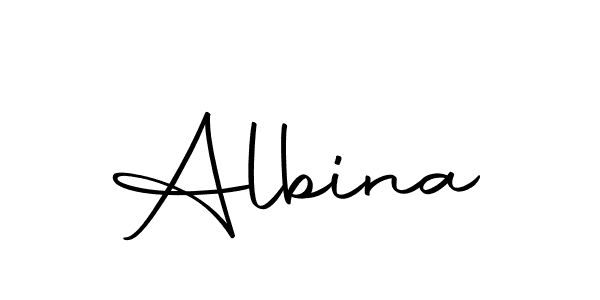 Create a beautiful signature design for name Albina. With this signature (Autography-DOLnW) fonts, you can make a handwritten signature for free. Albina signature style 10 images and pictures png