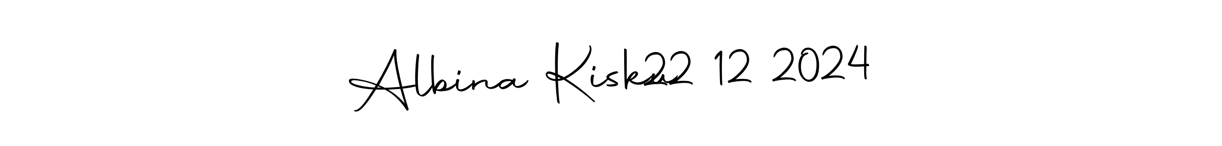 Here are the top 10 professional signature styles for the name Albina Kisku   22 12 2024. These are the best autograph styles you can use for your name. Albina Kisku   22 12 2024 signature style 10 images and pictures png