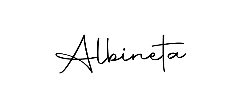 Also we have Albineta name is the best signature style. Create professional handwritten signature collection using Autography-DOLnW autograph style. Albineta signature style 10 images and pictures png
