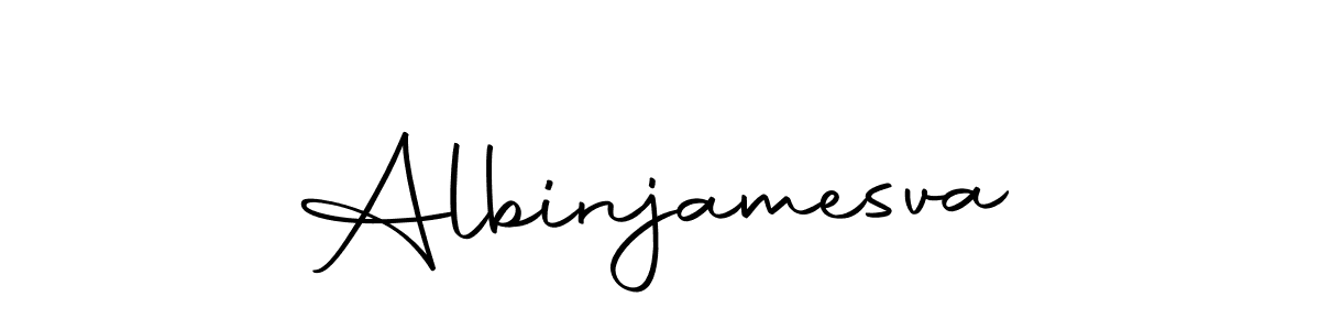 Design your own signature with our free online signature maker. With this signature software, you can create a handwritten (Autography-DOLnW) signature for name Albinjamesva. Albinjamesva signature style 10 images and pictures png
