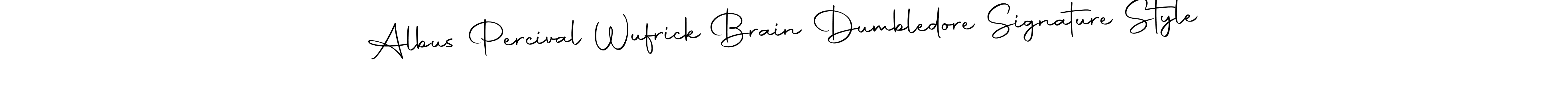 How to make Albus Percival Wufrick Brain Dumbledore Signature Style name signature. Use Autography-DOLnW style for creating short signs online. This is the latest handwritten sign. Albus Percival Wufrick Brain Dumbledore Signature Style signature style 10 images and pictures png