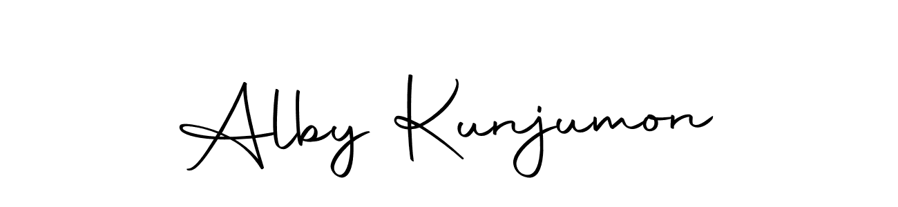 How to make Alby Kunjumon signature? Autography-DOLnW is a professional autograph style. Create handwritten signature for Alby Kunjumon name. Alby Kunjumon signature style 10 images and pictures png