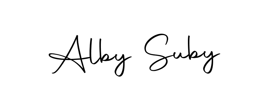 Here are the top 10 professional signature styles for the name Alby Suby. These are the best autograph styles you can use for your name. Alby Suby signature style 10 images and pictures png