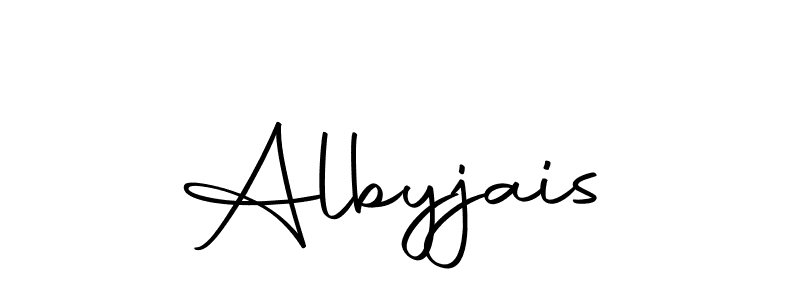The best way (Autography-DOLnW) to make a short signature is to pick only two or three words in your name. The name Albyjais include a total of six letters. For converting this name. Albyjais signature style 10 images and pictures png