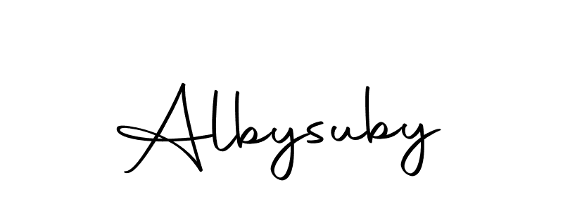 Here are the top 10 professional signature styles for the name Albysuby. These are the best autograph styles you can use for your name. Albysuby signature style 10 images and pictures png