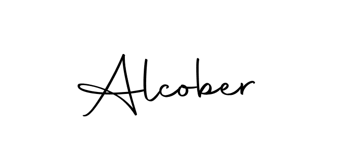 Make a beautiful signature design for name Alcober. With this signature (Autography-DOLnW) style, you can create a handwritten signature for free. Alcober signature style 10 images and pictures png