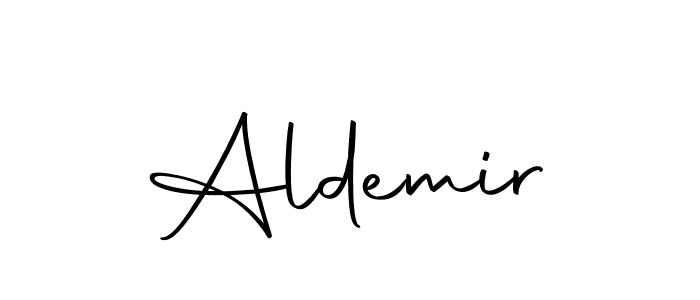 Create a beautiful signature design for name Aldemir. With this signature (Autography-DOLnW) fonts, you can make a handwritten signature for free. Aldemir signature style 10 images and pictures png