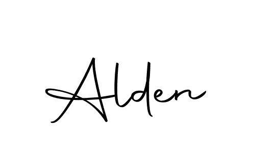 Create a beautiful signature design for name Alden. With this signature (Autography-DOLnW) fonts, you can make a handwritten signature for free. Alden signature style 10 images and pictures png