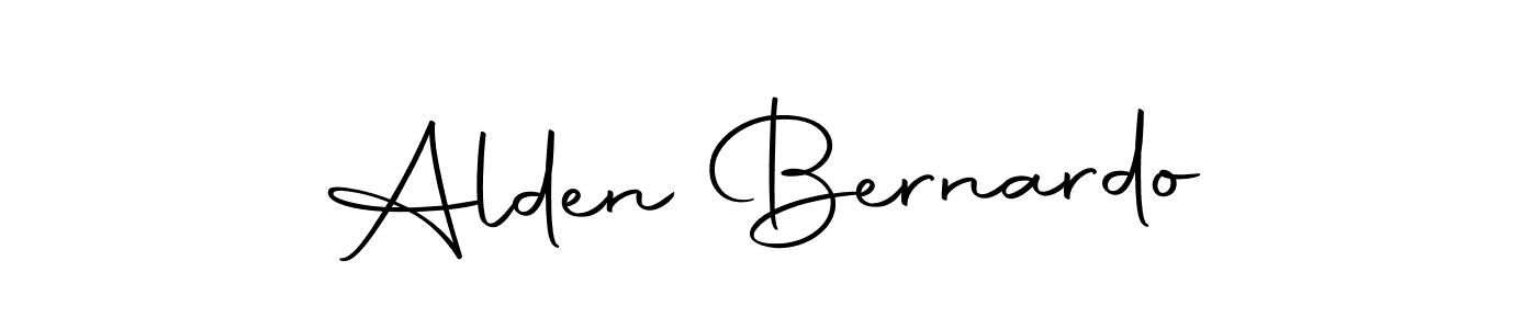 How to make Alden Bernardo name signature. Use Autography-DOLnW style for creating short signs online. This is the latest handwritten sign. Alden Bernardo signature style 10 images and pictures png