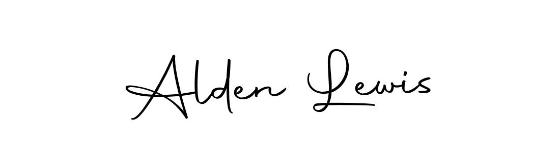 Design your own signature with our free online signature maker. With this signature software, you can create a handwritten (Autography-DOLnW) signature for name Alden Lewis. Alden Lewis signature style 10 images and pictures png