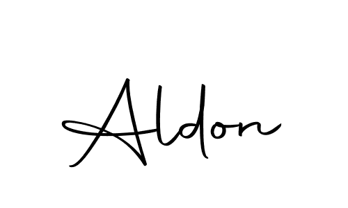 Make a beautiful signature design for name Aldon. With this signature (Autography-DOLnW) style, you can create a handwritten signature for free. Aldon signature style 10 images and pictures png