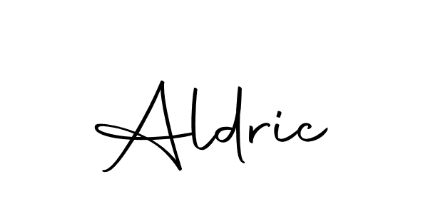 How to make Aldric name signature. Use Autography-DOLnW style for creating short signs online. This is the latest handwritten sign. Aldric signature style 10 images and pictures png