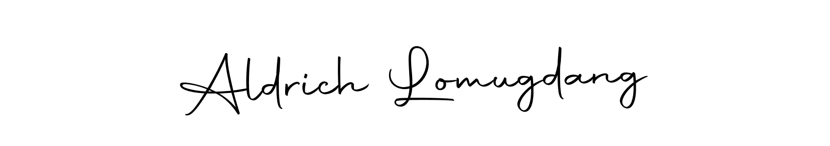 if you are searching for the best signature style for your name Aldrich Lomugdang. so please give up your signature search. here we have designed multiple signature styles  using Autography-DOLnW. Aldrich Lomugdang signature style 10 images and pictures png