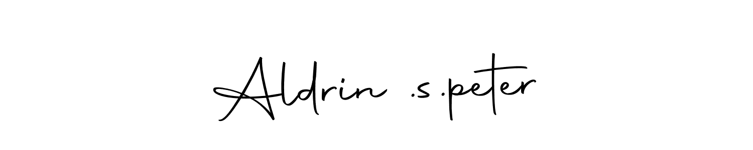 Design your own signature with our free online signature maker. With this signature software, you can create a handwritten (Autography-DOLnW) signature for name Aldrin .s.peter. Aldrin .s.peter signature style 10 images and pictures png