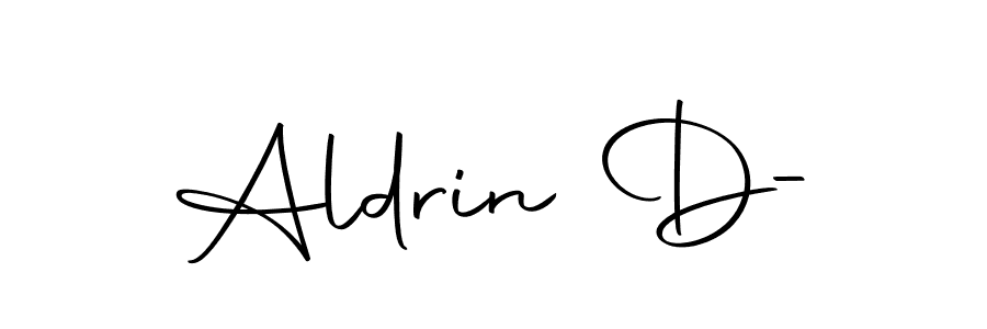 How to make Aldrin D- name signature. Use Autography-DOLnW style for creating short signs online. This is the latest handwritten sign. Aldrin D- signature style 10 images and pictures png