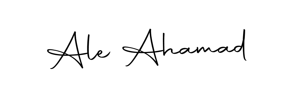 Design your own signature with our free online signature maker. With this signature software, you can create a handwritten (Autography-DOLnW) signature for name Ale Ahamad. Ale Ahamad signature style 10 images and pictures png