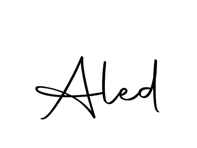 Similarly Autography-DOLnW is the best handwritten signature design. Signature creator online .You can use it as an online autograph creator for name Aled. Aled signature style 10 images and pictures png