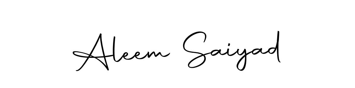 Similarly Autography-DOLnW is the best handwritten signature design. Signature creator online .You can use it as an online autograph creator for name Aleem Saiyad. Aleem Saiyad signature style 10 images and pictures png