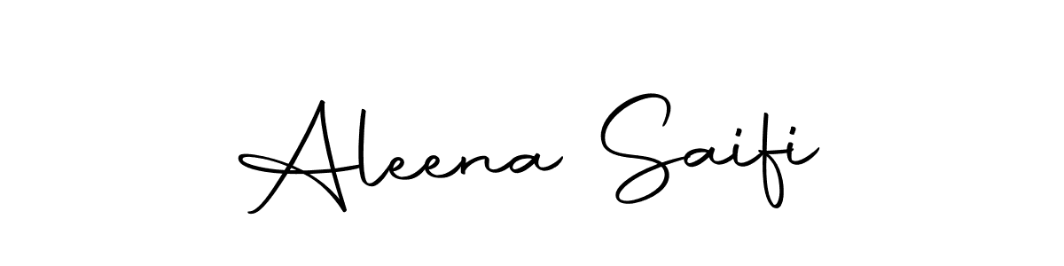 Use a signature maker to create a handwritten signature online. With this signature software, you can design (Autography-DOLnW) your own signature for name Aleena Saifi. Aleena Saifi signature style 10 images and pictures png