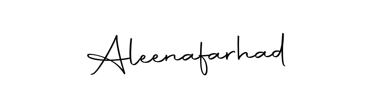 Make a beautiful signature design for name Aleenafarhad. Use this online signature maker to create a handwritten signature for free. Aleenafarhad signature style 10 images and pictures png