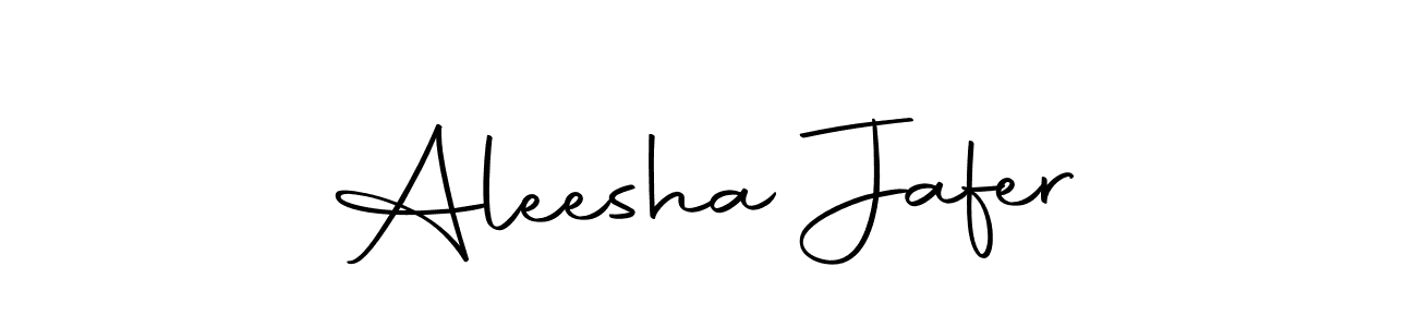 How to make Aleesha Jafer name signature. Use Autography-DOLnW style for creating short signs online. This is the latest handwritten sign. Aleesha Jafer signature style 10 images and pictures png