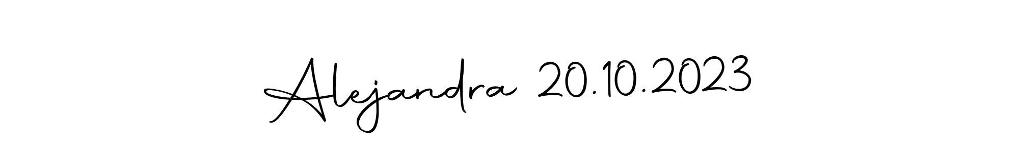 Here are the top 10 professional signature styles for the name Alejandra 20.10.2023. These are the best autograph styles you can use for your name. Alejandra 20.10.2023 signature style 10 images and pictures png