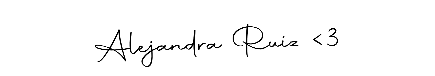 Check out images of Autograph of Alejandra Ruiz <3 name. Actor Alejandra Ruiz <3 Signature Style. Autography-DOLnW is a professional sign style online. Alejandra Ruiz <3 signature style 10 images and pictures png