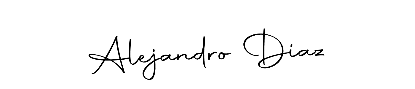 Design your own signature with our free online signature maker. With this signature software, you can create a handwritten (Autography-DOLnW) signature for name Alejandro Diaz. Alejandro Diaz signature style 10 images and pictures png