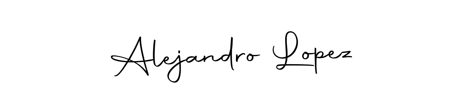 Design your own signature with our free online signature maker. With this signature software, you can create a handwritten (Autography-DOLnW) signature for name Alejandro Lopez. Alejandro Lopez signature style 10 images and pictures png