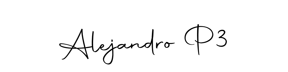 Use a signature maker to create a handwritten signature online. With this signature software, you can design (Autography-DOLnW) your own signature for name Alejandro P3. Alejandro P3 signature style 10 images and pictures png