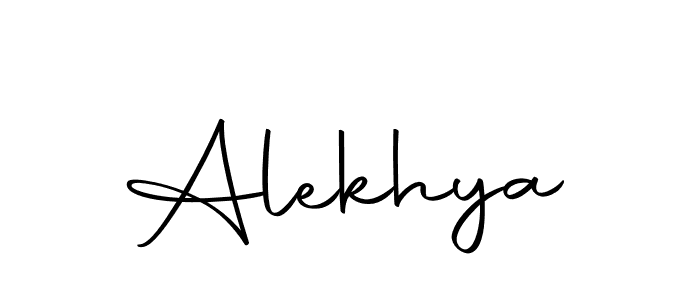 Design your own signature with our free online signature maker. With this signature software, you can create a handwritten (Autography-DOLnW) signature for name Alekhya. Alekhya signature style 10 images and pictures png